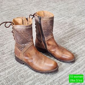 BED STU womens Cheshire rustic tan brown boots size 7.5